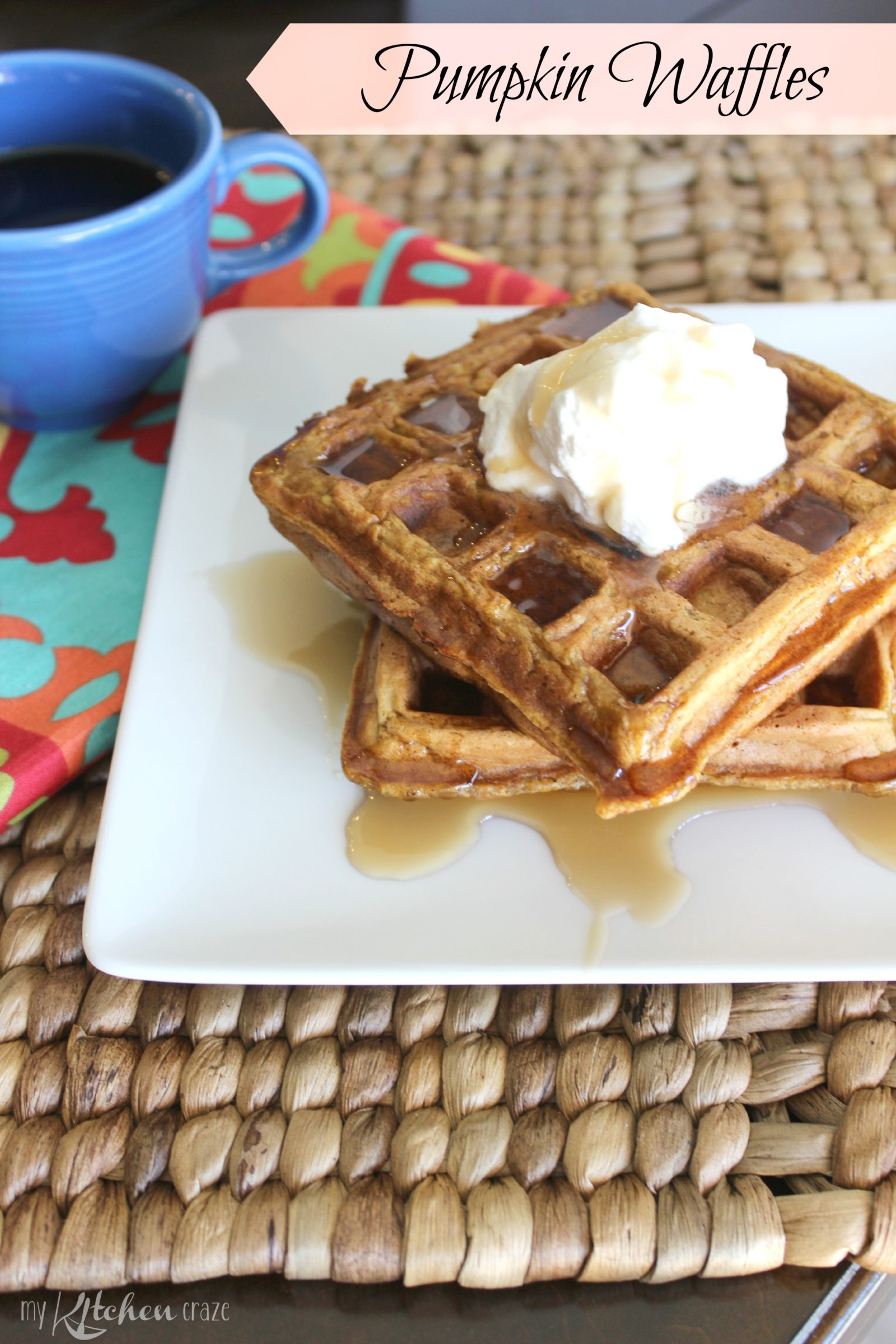 Pumpkin Waffles My Kitchen Craze