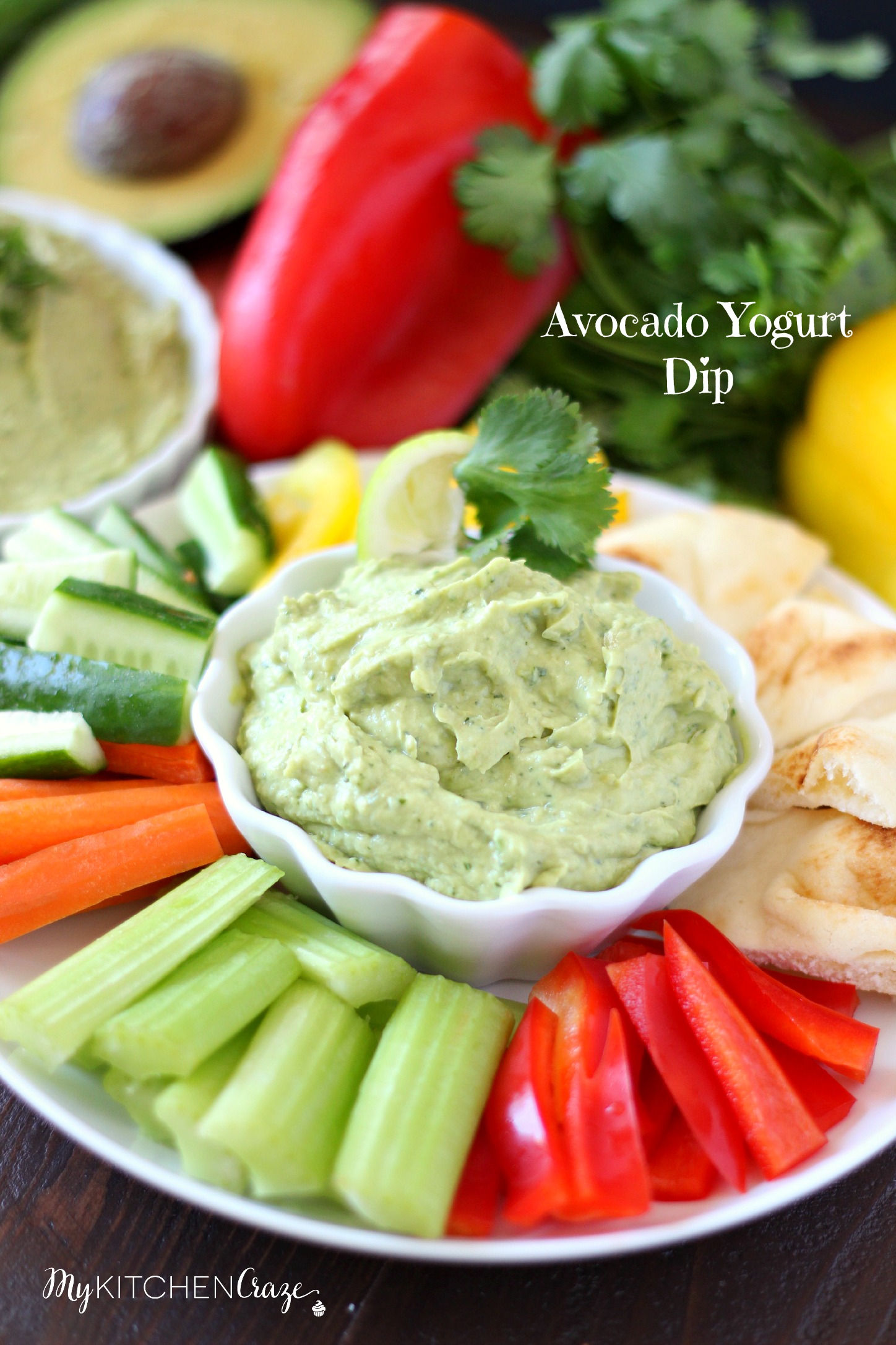 Avocado Yogurt Dip - My Kitchen Craze