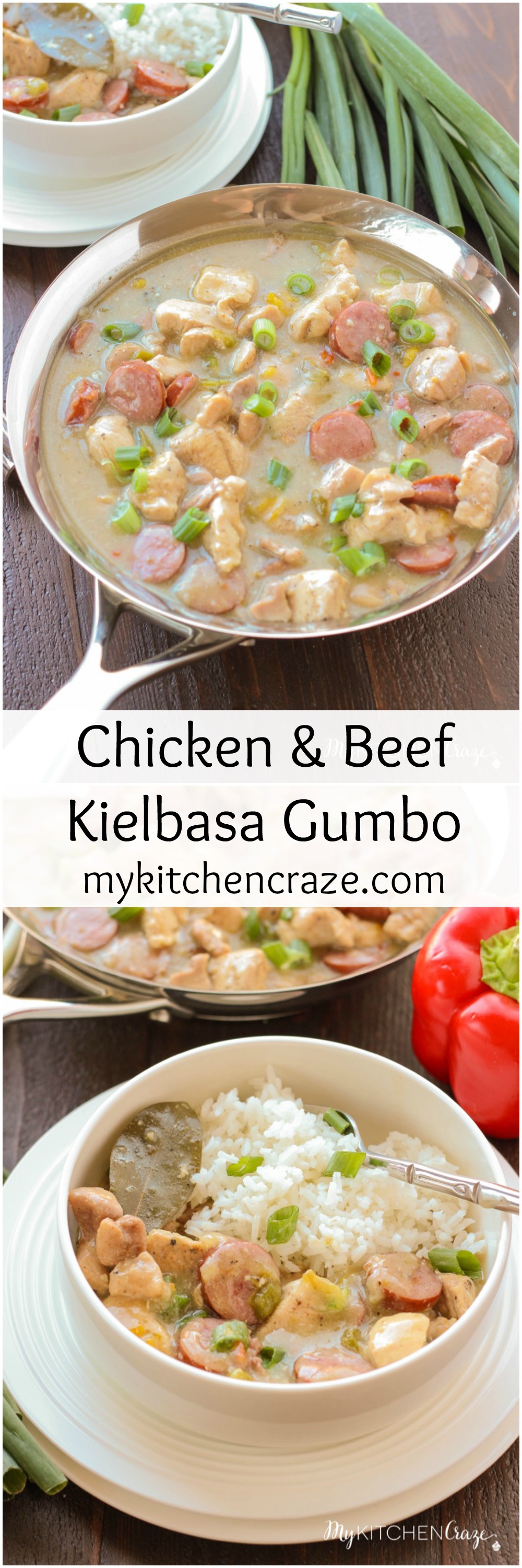 Chicken and Beef Kielbasa Gumbo My Kitchen Craze