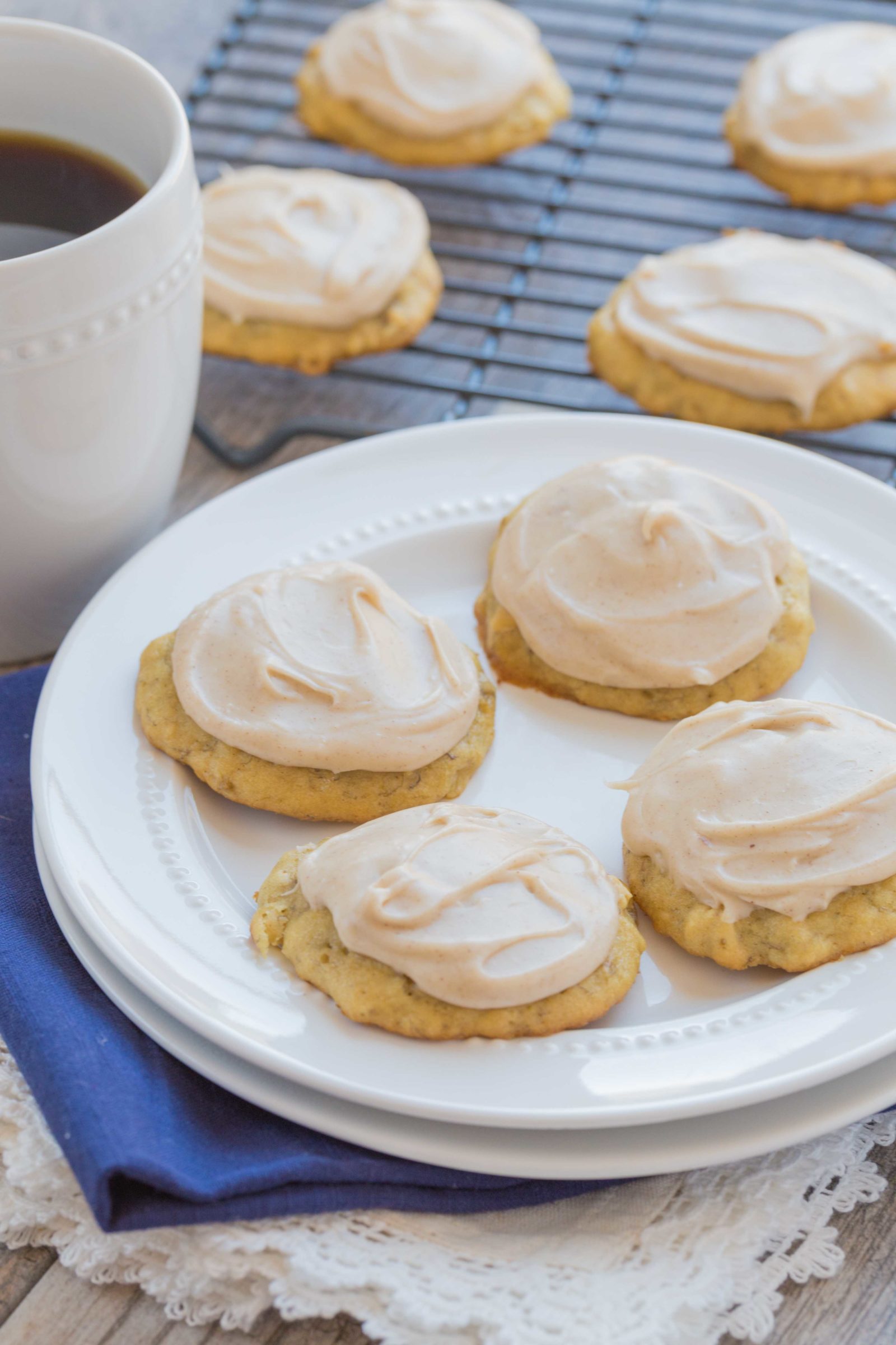 Banana Cookies with Browned Butter Frosting My Kitchen Craze