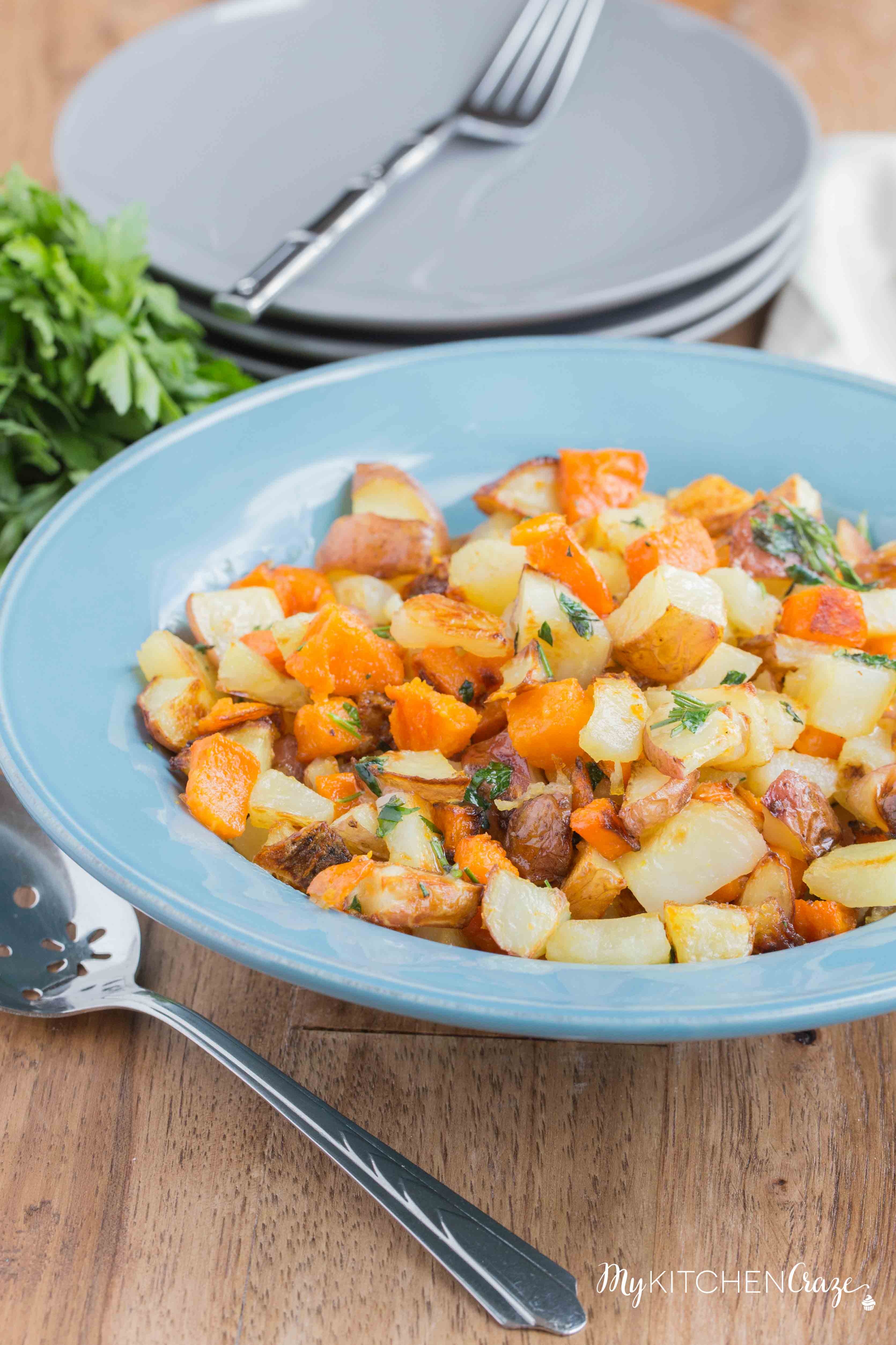 Roasted Herb Potato Medley - My Kitchen Craze