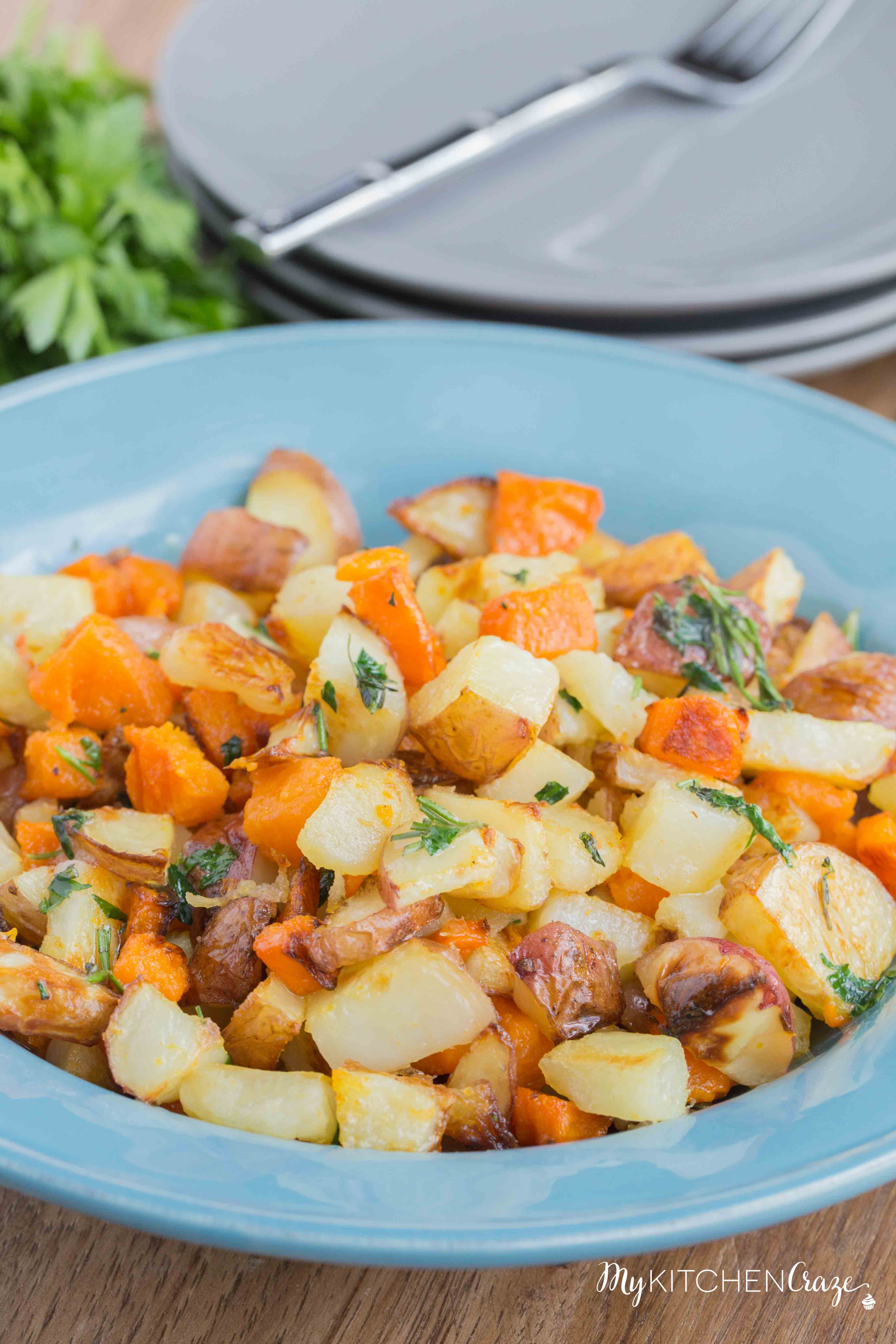 Roasted Herb Potato Medley - My Kitchen Craze